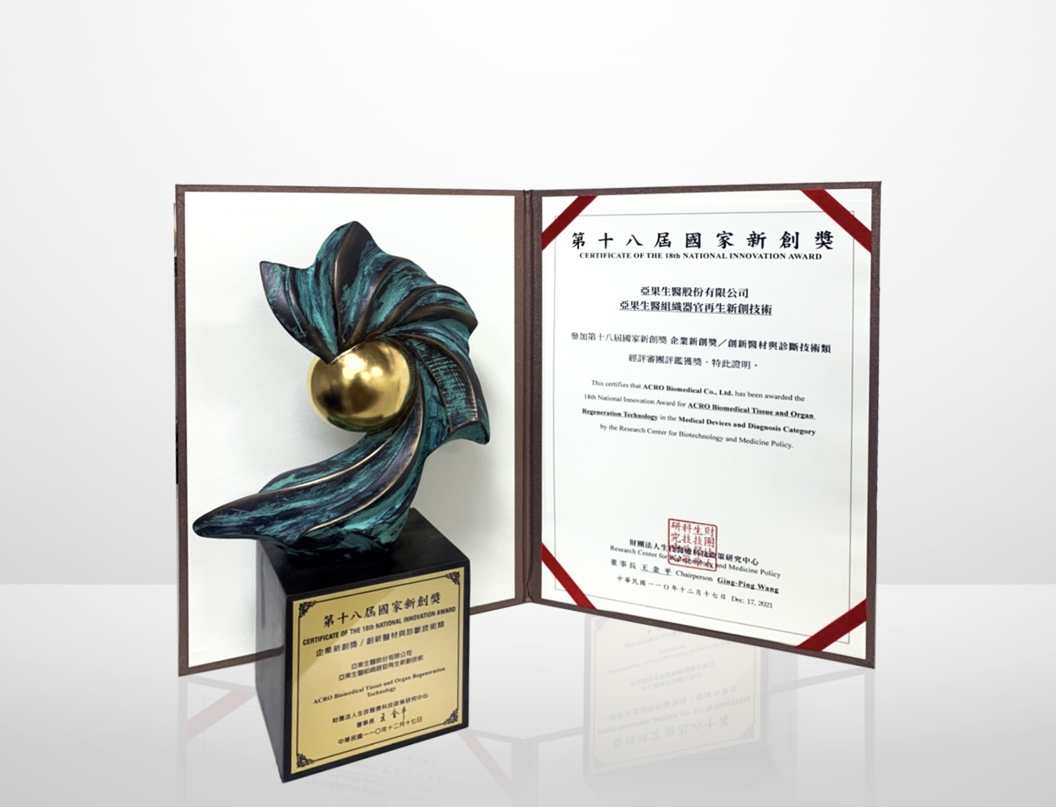 ACRO Biomedical's Proprietary Extraction Technology Won the National